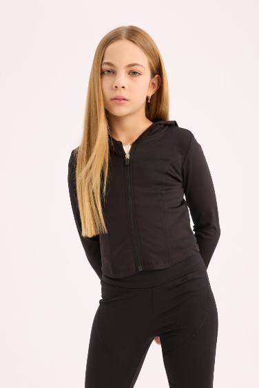 Slim Fit Hooded Cardigan