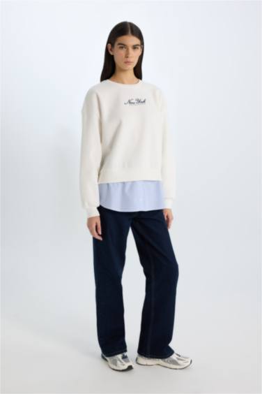 релакс пішімі қала с мойын Свитер