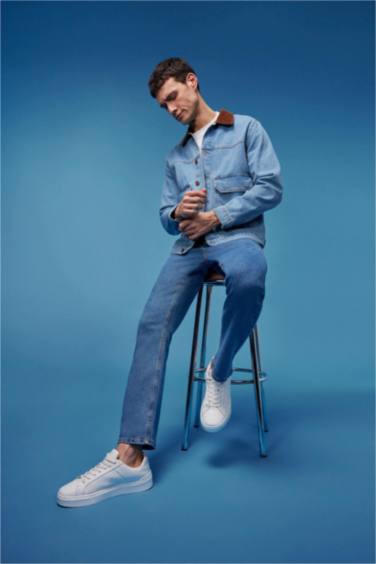 Diago Comfort Fit Rahat Kalıp Yüksek Bel Geniş Paça Jean Pantolon