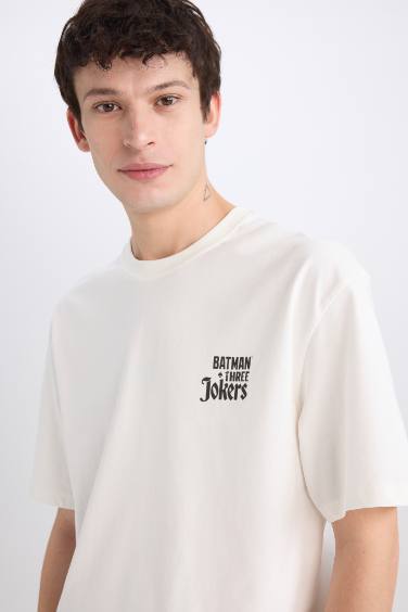 Batman дөңгелек жаға Қысқа жеңді футболка