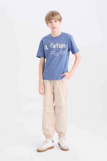 Boy Standard Leg Parachute Jogger Pants