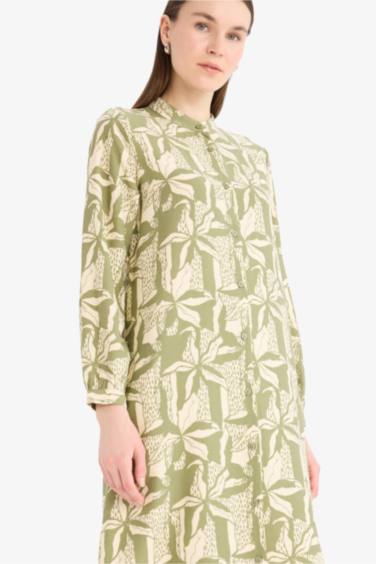 Regular Fit Printed Long Sleeve Tunic