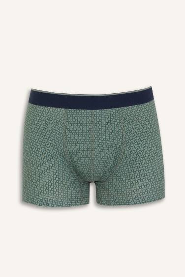 Regular Fit Kareli 3'lü Boxer
