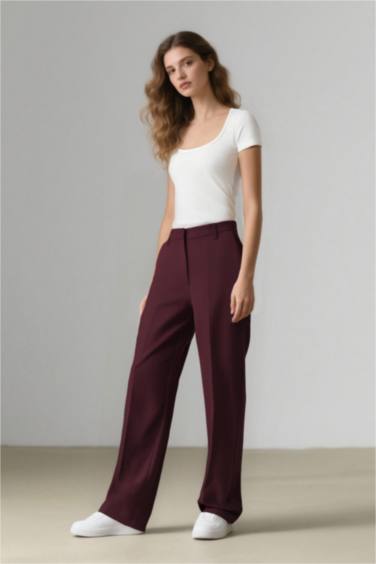 Sorbe x DeFacto Carrot Fit Pantolon Havuç Kesim Normal Bel Düz Paça Cepli