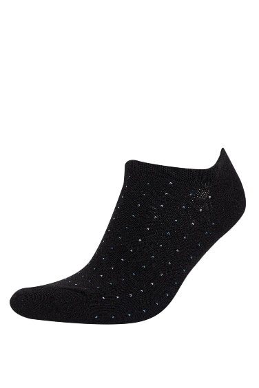 شرابات سنيكرز رجالي قطن مخطط - 3 قطع