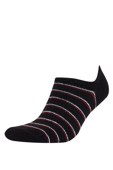 شرابات سنيكرز رجالي قطن مخطط - 3 قطع