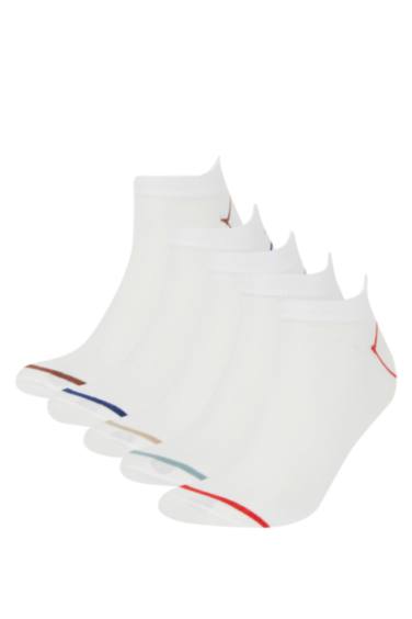 Man Striped 5 Piece Short Socks