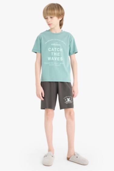 Ensemble Pyjama T-shirt et Short taille élastique pour garçon