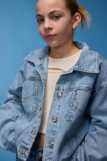 Veste en jean pour fille