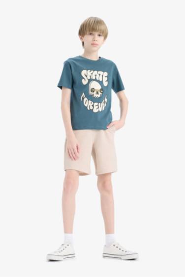 Boy Crew Neck Printed Short Sleeve T-Shirt