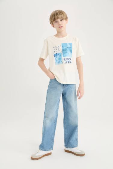 T-shirt à col rond imprimé pour garçon