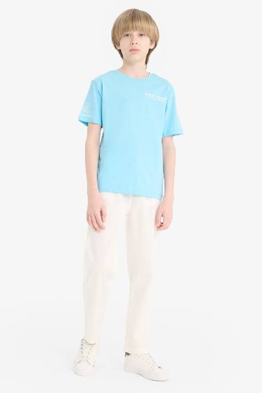 Boy Crew Neck Printed Short Sleeve T-Shirt