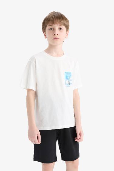 Boy Elastic Waist Shorts