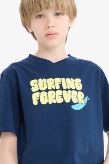 تيشيرت ولادي نص ردن قصة عادية مطبوع