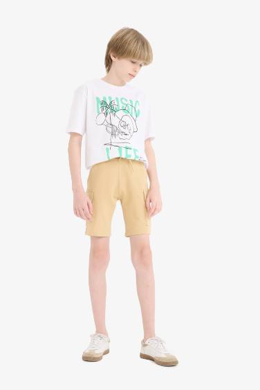 Boy Regular Fit Crew Neck Printed T-Shirt