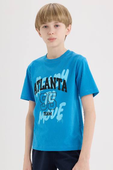Boy Regular Fit Crew Neck Printed T-Shirt