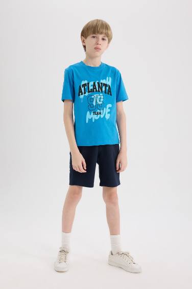 Boy Regular Fit Crew Neck Printed T-Shirt