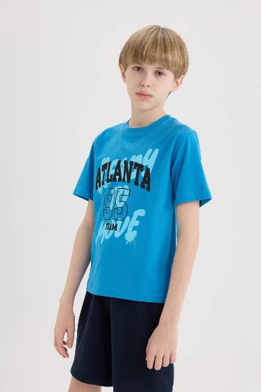 Boy Regular Fit Crew Neck Printed T-Shirt
