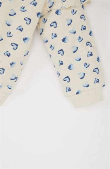 سويت شيرت بيبي بناتي قصة عادية بطبعة قلب