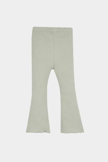 Kız Bebek İspanyol Paça Waffle Tayt