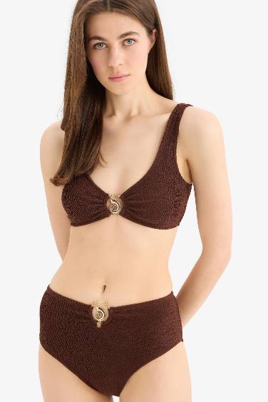 Regular Fit Bürümcük Bikini Üstü-Fall in Love