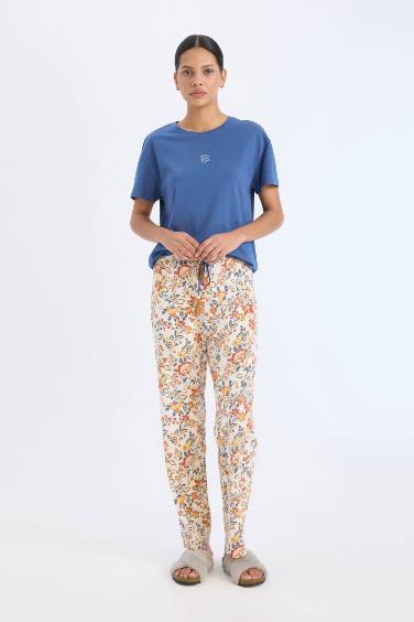 Ensemble Pyjama T-shirt et Pantalon fleuri - Fall in Love
