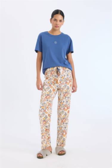 Ensemble Pyjama T-shirt et Pantalon fleuri - Fall in Love
