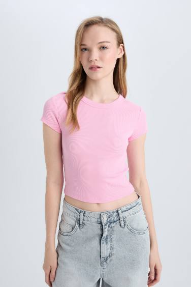 Slim Fit Camisole Short Sleeve T-Shirt