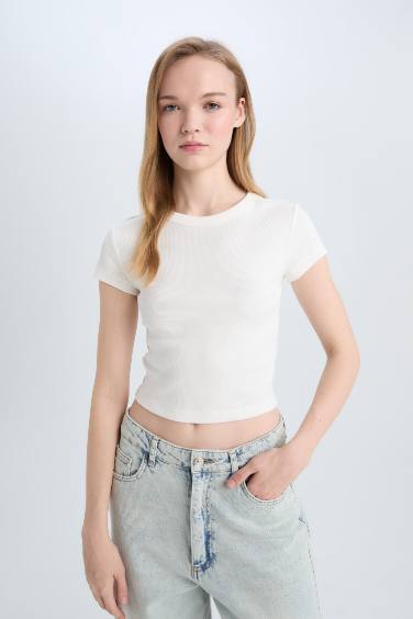 Slim Fit Camisole Short Sleeve T-Shirt