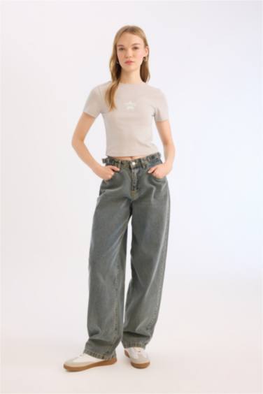 Coool обтягивающая футболка с коротким рукавом и принтом из ткани рибана