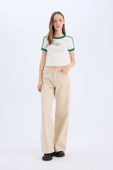 Slim Fit Ribana Short Sleeve T-Shirt