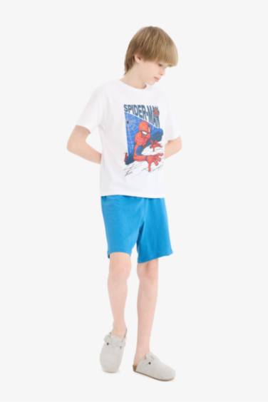 Boy Marvel Spiderman Top Shorts 2 Piece Pajama Set