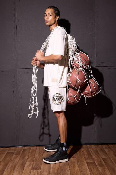 DeFactoFit NBA Los Angeles Lakers Standard Fit Shorts