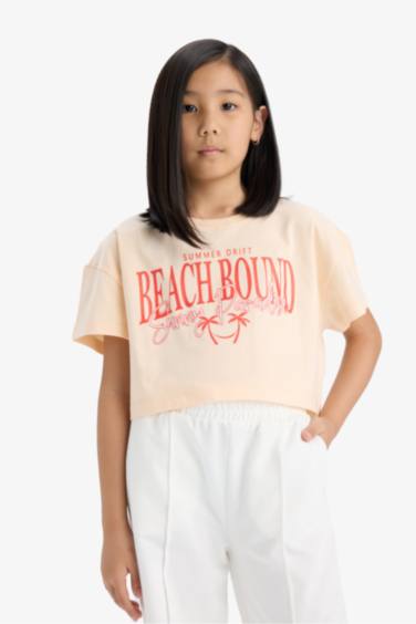 تيشيرت كروب بناتي نص ردن بياخة مستديرة