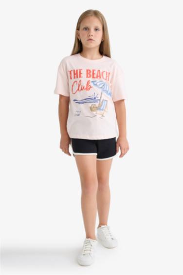 تيشيرت نص ردن بناتي قصة مريحة