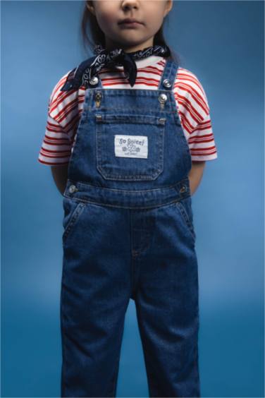 Girl Baby Denim Jumpsuit