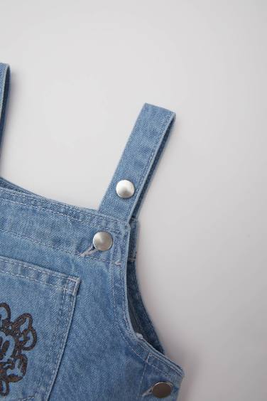 Baby Girl Disney Mickey & Minnie Denim Dress