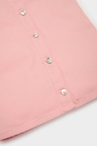 Baby Girl Short Sleeve Denim Dress