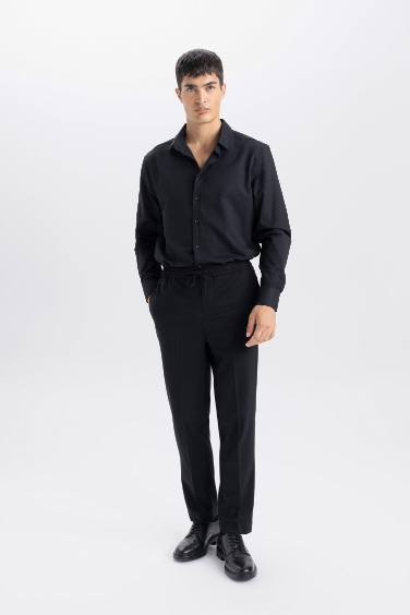 قميص بولو ردن طويل مودرن فيت