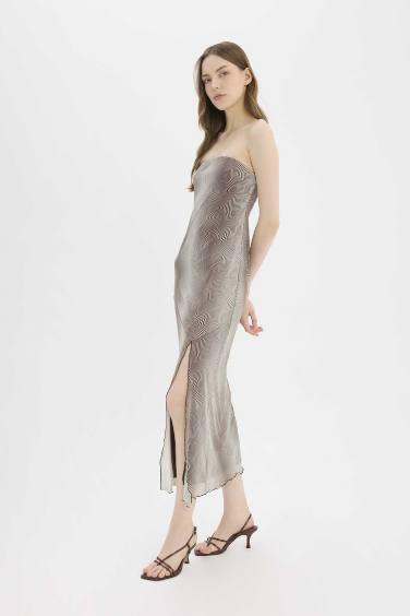 жануар аспа баусыз жеңсіз Қысқа жеңді трикотаж көйлек