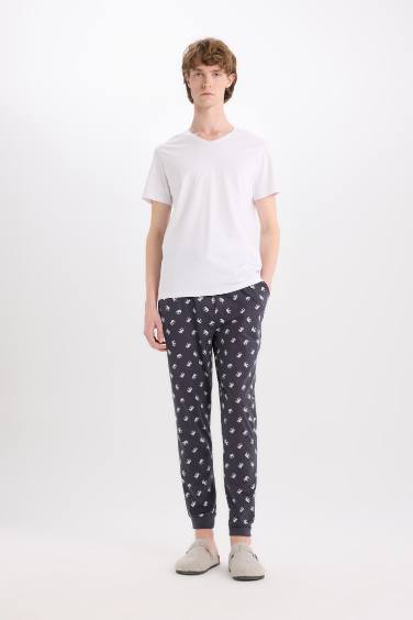 Regular Fit Patterned Pocketed Pajama Pants