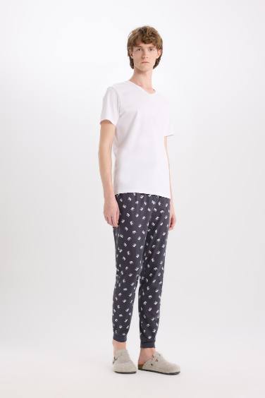 Regular Fit Patterned Pocketed Pajama Pants