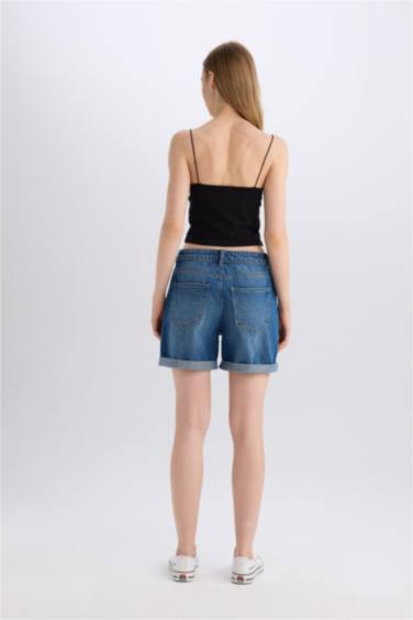 Boyfrıend Jean Şort - Görsel 6