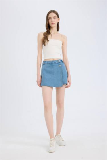 High Waist Denim Shorts