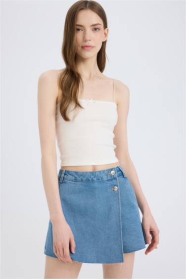 High Waist Denim Shorts