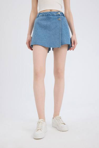 High Waist Denim Shorts