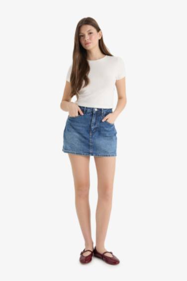 High Waist Denim Shorts