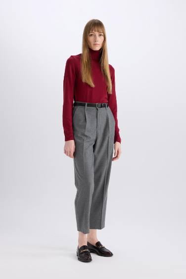 Брюки Carrot Fit с высокой талией широкие