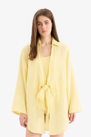 Fall in Love Regular Fit Muslin Beachwear