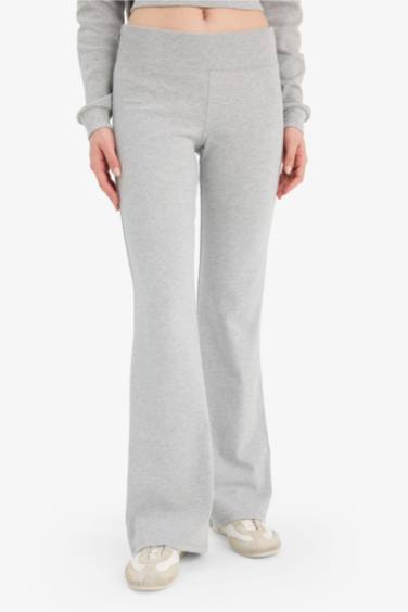 Flare Fit Ribbed Trousers